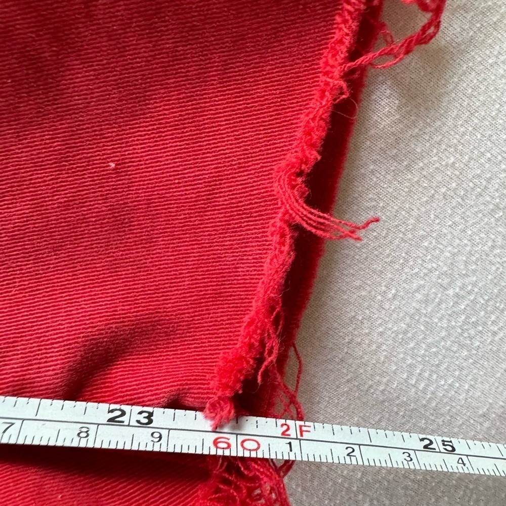 MOTHER Striped Red Cropped Pants Sz 29 - Picture 6 of 7